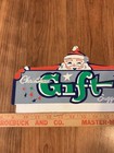 Double Sided Department Store Cardboard Topper Sign Christmas Gift Santa Claus
