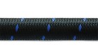 Vibrant -8 An Two-tone Black blue Nylon Braided Flex Hose  20 Foot Roll 