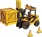 Rokr Diy 3d Wood Puzzle Engineering Heavy Duty Forklift Kit Kids Toy Xmas Gifts