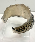 Vintage Handmade Syrian Solid Silver Bracelet Middle Eastern Islamic Arab