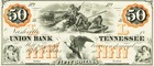  50 Nashville Tn Union Bank Tennessee Obsolete Currency Sheet Repro Polar Bear