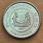 Singapore          Ten  10  Cents Coin 2017