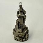 Vintage Hudson Pewter Fantasy Castle Crystal Miniature Figurine 1987 Usa