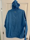 Men   s Sherpa Waterproof Rain Jacket Large Chest 47 Inches Light Blue With Hood