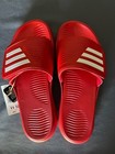 Adidas Alphabounce 2 0 Men s Slides Red   White Mens 11   Womens 12 Basketball
