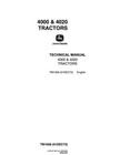 John Deere 4000  4020 Tractor Service Manual Repair Shop Technical Book