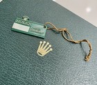 Vintage Genuine Rolex Oyster Swimpruf Watch Hang Tag 70s-80s Big Crown Green 
