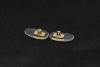 New Screw-in Nose Pads For Gucci Eyeglasses Sunglasses Gold Silicone With Screws