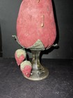 Antique Vintage Sewing Make Do Strawberry Pin Cushion Large 1930s Depression Er