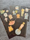 Antique Paper Dolls Lot  3 Doll With A Variety Of Clothing