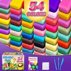 Air Dry Clay 54 Colors  Modeling Clay For Kids  Diy Molding Magic Clay  Gift For