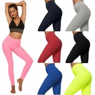 Womens Anti Cellulite Leggings Yoga Pants Ruched Push Up Sports Scrunch Trousers