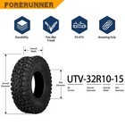 Set 4 32x10x15 Atv Tires 32x10-15 10pr Radial Utv Tires 32 10r 15 All Terrain