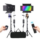 50w Led Video Light Photo Studio Lamp Photography Panel Lighting W  Stand Remote