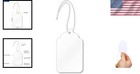1000 White Price Tags Cardstock Blank Tags W  Pre-strung Cotton Strings