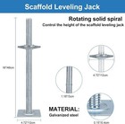 18    Scaffold Leveling Jacks 4 Pack     Adjustable Galvanized Screw Base Feet
