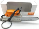 Stihl Mini Chainsaw Keychain Plastic Keyring Toy Miniature Novelty Chainsaw Gift