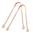 Zandu Copper Tongue Cleaner Oral Care Scraper Flexible Handle Pack Of 2