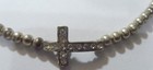 Vintage Religious Bejeweled Cross Beaded Christian Necklace 54248