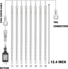 Christmas Lights Outdoor  288led Meteor Shower Rain Lights 12 Inch 8 Tubes  Wate
