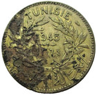 1945 Tunisia 1 Franc Coin  