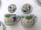 Child s Porcelain Tea Set 12 Pieces Ducks Pigs Japan