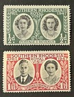 Travelstamps  1947 Southern Rhodesia Stamps Scott  65-66 Royal Visit Mint Mnh Og