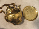 Antique Or Vintage Brass Teapot  Marked   Made In France