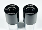 Nikon S-series Hkw 10x Bi Microscope Eyepieces With Reticle S-kt  S-ke  S-cb