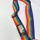 Rainbow Luggage Strap Suitcase Belt Adjustable Travel Accessory W id Tag Holder
