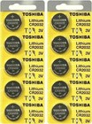 10 X New Original Toshiba Cr2032 Cr 2032 3v Lithium Battery Br2032 Dl2032 Remote
