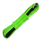Tough 10 000lbs Synthetic Winch Line Cable Rope With Black 1 4  X 50 Ft Green