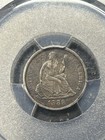 1888 P Seated Liberty Dime Pcgs Xf45 Cac Approved Original Type Coin