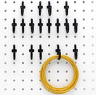 Pegboard Hooks Kit J Hook Assortment 100 Pack Black