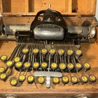 Vintage The Home Blickensderfer Typewriter W  Wooden Case Stamford Ct