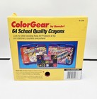 2002 Crayola Crayons Unused 64 Colors Colorgear Rose Art  5296 Sharpener In Box