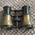 Vintage Lemaire Fabt Paris Brass Opera Glasses And Case