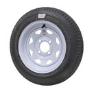 4 80-12 Kenda Loadstar Trailer Wheel Tire Assembly Pair 1-6206-2