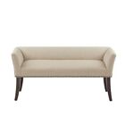 Entrance Bench Entryway End Of Bed Upholstered Cream Accent Mudroom Foyer Hall