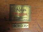 Rodgers Organ  Brass Identification Plate Set