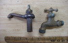 7 Pc Vintage Lot Of Brass   Copper Spigots  Faucets repurpose Salvage l  k read 