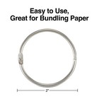 Staples Book Rings 2  Silver 150 carton St44419 44419vs