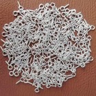 300pcs Mini Screw Eye Pin Pegs  10 X 5mm Hooks  Self-tapping Screws For Arts    
