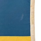 Large Vintage Cotton Sweden Flag Sewn Old Cloth Swedish Textile Art Scandinavian