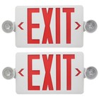 Led Exit Sign With Emergency Lights  Battery Backup  Ul Listed Safety Light