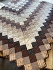 Vtg Handmade Patchwork Quilt 84x82 Country Farmhouse Primitive Cottagecore