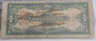 1923 Large Size  1 Silver Certificate  horse Blanket  Note Blue Seal Funny Back 
