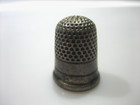 Vintage Antique Stamped 7 Lb Sterling Silver Honeycomb Thimble