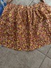 Two Vintage Handmade Cotton Aprons With Plaid And Floral Patterns 