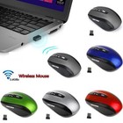2 4ghz Cordless Wireless Optical Mouse Mice Laptop Pc Computer   Usb Receiver  
